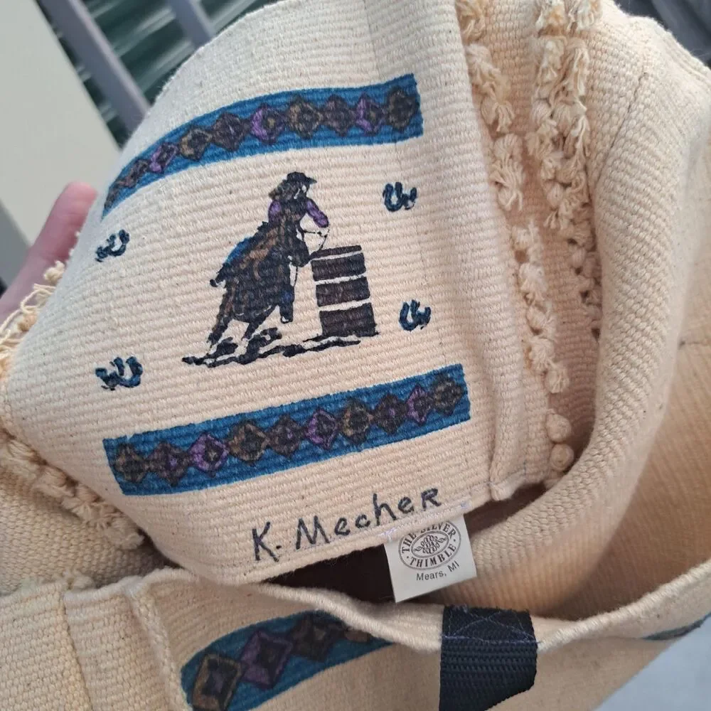 The Silver Thimble Cowgirl Western Cowboy Bag K. Meecher Mears Michigan Tote